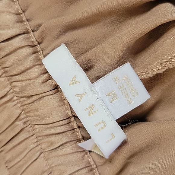 Lunya Silk Light Pink Shorts, Medium - Picture 9 of 14